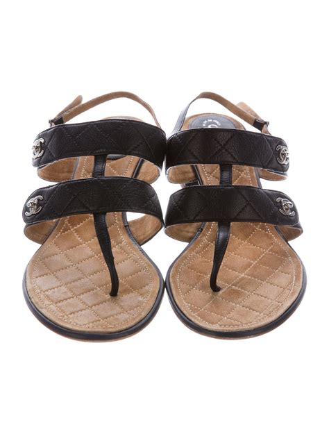 chanel cc quilted sandals|chanel quilted sandals 2020.